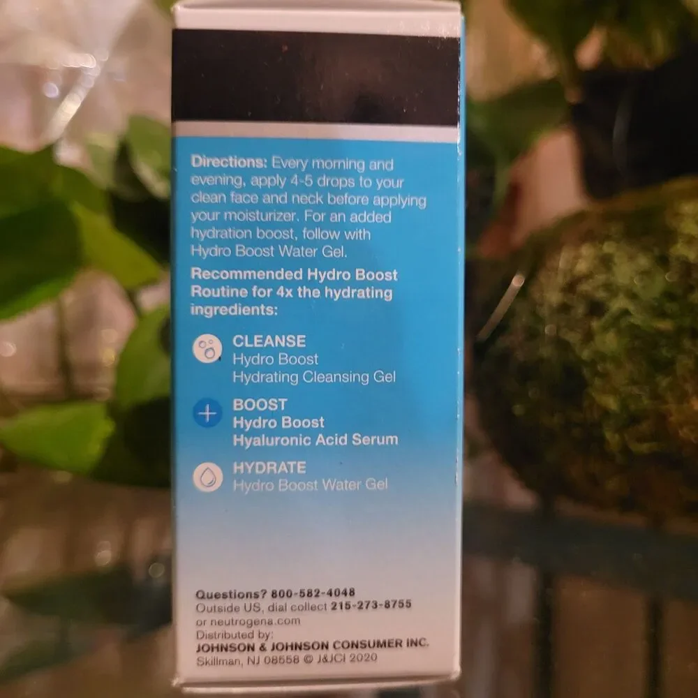 Neutrogena Hydro Boost Hyaluronic Acid Serum Deep Hydration Moisturizer Boost